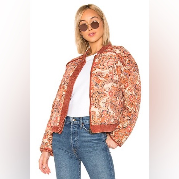 Free People Jackets & Blazers - Free People Great Escape Dolman Quilted Jacket in Copper Women’s Size X-Small